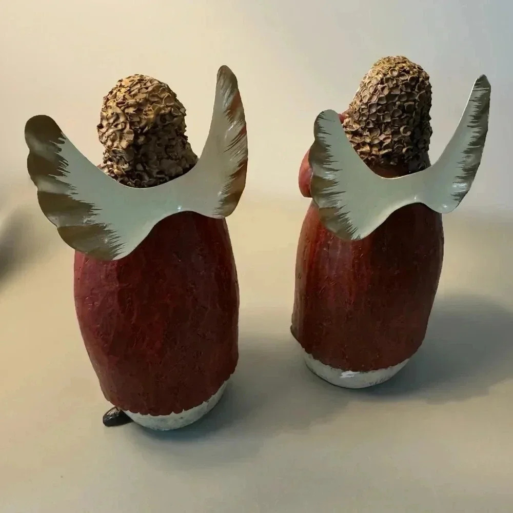 Set Of 2 Vintage 90s Christmas Holiday Charming Angel Figurines New In Box 6” - Picture 4 of 9